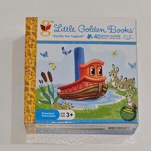 Scuffy the Tugboat Little Golden Books 40 Piece Jigsaw Puzzle FACTORY SEALED